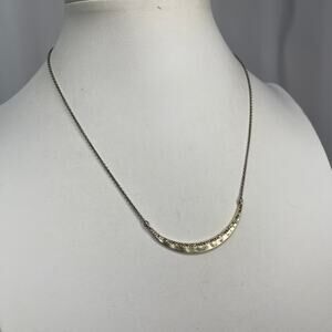 LOFT Ann Taylor gold tone mixed metals signed costume jewelry chain dainty